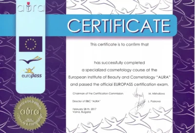 Международный сертификат Europass