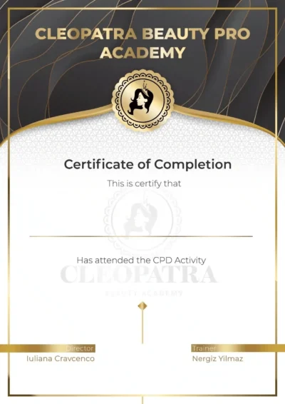Сертификат по направлению Beauty Therapy General (BTG)